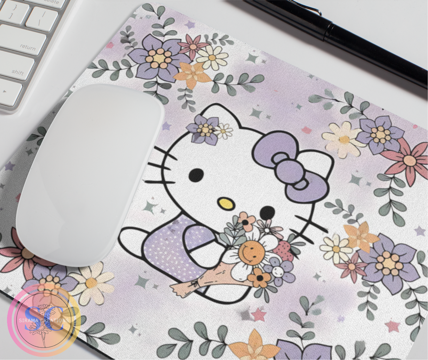 Purple Flower - Mouse Pad